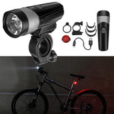 600LM Bicycle Light Cycling Light Bike Light Tail Light Set USB Rechargeable Motorcycle