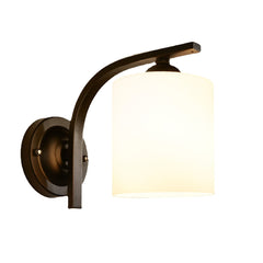 American Style Bedroom Wrought Iron Retro Wall Lamp with Power Switch Cord Without Bulb