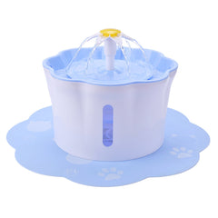 Automatic Pet Drinking Fountain 2.6L DC5V USB Charging Lily Shape-with/without Mat