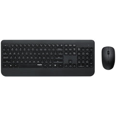 2.4G Wireless Keyboard Mouse Combo 105 Keys Waterproof Keyboard 1000DPI Silent Portable Optical Mice with USB Receiver Set for Laptop PC Notebook