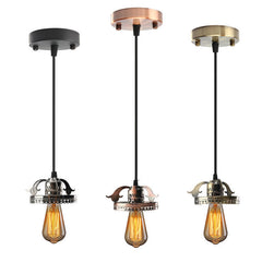 Antique Industrial Vintage Ceiling Pendant Light Lamp Bulb Chandelier Fixture For Indoor Lighting