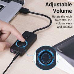 USB External Sound Card to 3.5mm Audio Adapter to Earphone Microphone 0.15m0.5m1m