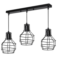 Industrial Vintage Metal Cage Fixture Ceiling Pendant Light Hanging Lamp Shade Without Bulb