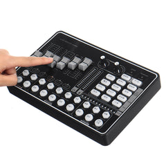 Bluetooth Live Sound Card for Youtube Tiktok Gaming Broadcast External Mixer Headset Microphone Computer Mobile Phone Webcast Accompaniment Set