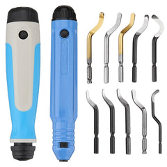 Burr Handle Scraper Deburring Tool 10pcs Deburring Trimming Blade Cutter Tools Kit