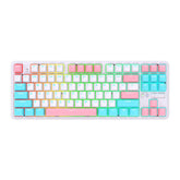 Mechanical Gaming Keyboard 87 Keys PBT Keycaps Hot Swappable Triple Mode Type-C Wired Bluetooth5.0 2.4G Wireless RGB Backlit for Win/MacOS/iOS/Andriod