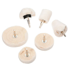 6pcs Buffing Pad Polishing Mop Wheel Pads Kit For Drill Buffer Polish Wheels