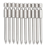10pcs 75mm PH1 Screwdriver Bit 1/4" Hex Shank Magnetic Phillip Screwdriver Bits Set