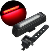 6-Modes 100LM COB Bicycle Red Warning Light Night Cycling Bike Front Rear USB Rechargeable LED Light Waterproof Taillight Bike Light