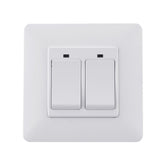 EU Standard 2 Gang Smart Push Button Switch Tuya Wireless Remote Control Work with Alexa Google Home