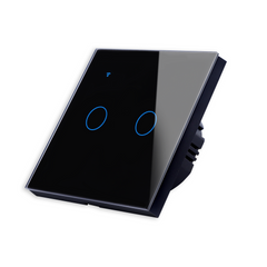 Smart Light Touch Switch 2Gang EU Wireless Remote Control Works with Alexa Google Home