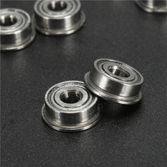 10pcs 4x10x4mm Metal Shielded Flange Ball Bearing