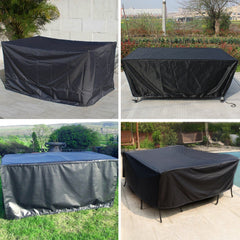 Garden Furniture Covers 420D Oxford Fabric Rectangular/Oval Cover, Windproof and Anti-UV, for Sofas and Chair Gard