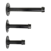 Industrial Iron Pipe Shelf Bracket Rustic Wall Mount DIY Shelving Furniture 3 Sizes