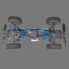 RAMBLER 2.4G 4WD 1/10 RC Car Crawler Vehicle Models 40A Brush ESC 550/17T Motor RTR