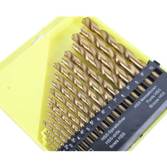 13/19Pcs Titanium Coated High-speed Steel Twist Drill Set Electric Hole Bit