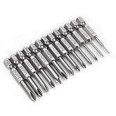 13pcs 50mm Magnetic Long Hex Shank Cross Head Screwdriver Bits