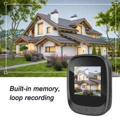 2.4" Smart Doorbell IR Night Vision Door Peephole Camera Photo Recording Digital Display Video Door Bell