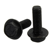 10Pcs M6x20mm Hex Thread Screw Cutting Machine Left Tooth Screws Bolt