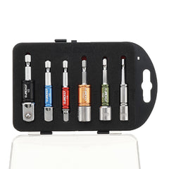 6pcs Hex Shank Screwdriver Bit Adapter and Sleeve Screwdriver Driver Socket Set