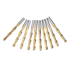 3.175mm Shank Spiral Ball Nose End Mill Cutter Tungsten Carbide Titanuim Coated Milling Cutter CNC Tool