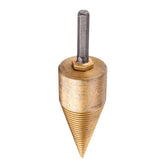 32/42mm Titanium Coated HSS Round/Square/Hexagonal Shank Firewood Drill Bit Splitter Wood Split Cone Drill Bit For Tree Cutting