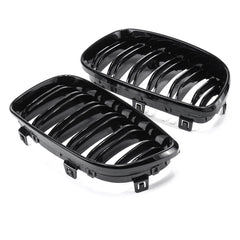 A Pair Of ABS Gloss Black Front Kidney Grille