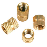 150Pcs M2 Thread Knurled Nut Brass Threaded Insert Embedment Nuts Assortment Kit