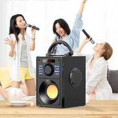 Outdoor Wireless Bluetooth Speaker Portable Column 3D Stereo Subwoofer Bass 5W Party Home Speakers Sound Box Support FM Radio AUX
