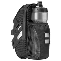 Bicycle Double Zipper Reflective Capacity Water Tail Bag Bottle Pocket