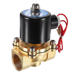 3/4 Brass Electric Solenoid Valve AC 220V/DC 12V/DC 24V Normally Closed Water Air Fuels Valve