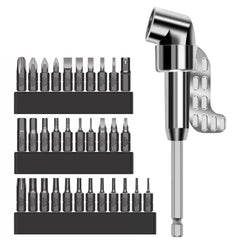 2/11/33Pcs Extended Turning Screwdriver Corner Device Universal Screwdriver Bits Turning Electric Corner Device With 25mm Bit