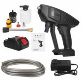 Cordless Electric High Pressure Washer Car Cleaner Water Spray Guns Water Hose Cleaning Washing Machine W/ 1/2 Battery