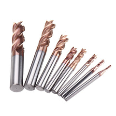 55 Degree Tungsten Carbide 4 Flutes Milling Cutter TiAlN Coating 2-12mm CNC Cutter Milling Tool