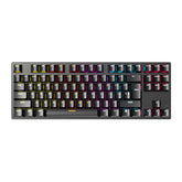Mechanical Keyboard 87 Keys XA Profile PBT Double-shot Molding Keycaps Blue Switch RGB Backlit USB Wired Gaming Keyboard for PC Computer Laptop Gamer