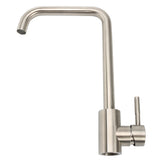 304 Stainless Steel Burnished Faucet Kitchen Hot And Cold Water Mixer Single Handle Rotation Tap
