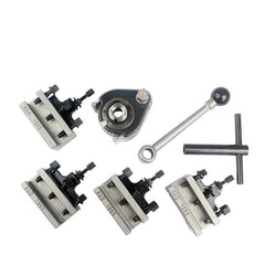 Ab European Style Lathe Quick Change Tool Post Holder16x16mm Tool Rest for 150-300mm Bed Swing