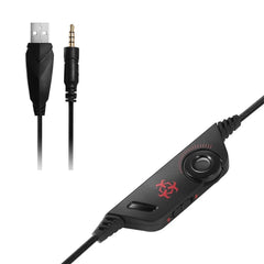 Gaming Headset Stereo Bass Game Headphone with Mic Noise Canceling LED Light for PC for PS4 Laptop