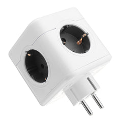 Grey Charging Dock Original PowerCube Socket EU Plug 5 Outlets Adapter 16A 250V 3680W Power Cube
