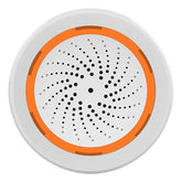 Smart Siren Alarm Temperature Humidity 90dB Sound Light Sensor Battery Built-in Sensor Smart Life 2 In 1