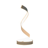 Modern LED Light Bedside Spiral Table Lamp Creative Design Curved Warm White