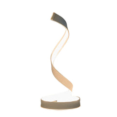 Modern LED Light Bedside Spiral Table Lamp Creative Design Curved Warm White