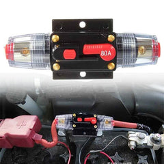 Car Truck Circuit Breaker Self-recovery Auto Audio Fuse Holder Power Insurance 12V 24V
