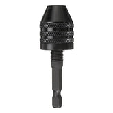 0.5-8mm Keyless Chuck 3 Jaw Drill Adapter 1/4 Inch Hex Shank Nickel Plating Drill Chuck