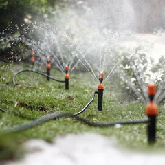 45Pcs 50ft/15m Drip Irrigation Kit Garden Irrigation System with Distribution Tubing Hose Adjustable Nozzles
