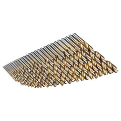 21/29/115 Pcs Titanium Coating Quick Change Twist Drill Set Individual HSS Drill Bits 1/16"-1/2" #60-#1 A-Z Round Shank Drill Set