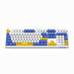 Gaming Mechanical Keyboard 108 Keys PBT Keycaps Ergonomic Gaming Wired Computer Keyboard for Mac /Win
