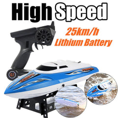 43cm 2.4G Rc Boat 25km/h Max Speed With Water Cooling System 150m Remote Distance Toy