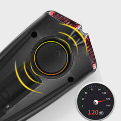 1200LM 2xT6 Wireless Bike Front Light Waterproof Bicycle Computer 120dB Bike Horn USB Charging Night Riding Warning Lamp