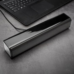 Dual Speaker Function Black Strip Subwoofer USB2.0 Computer Speaker